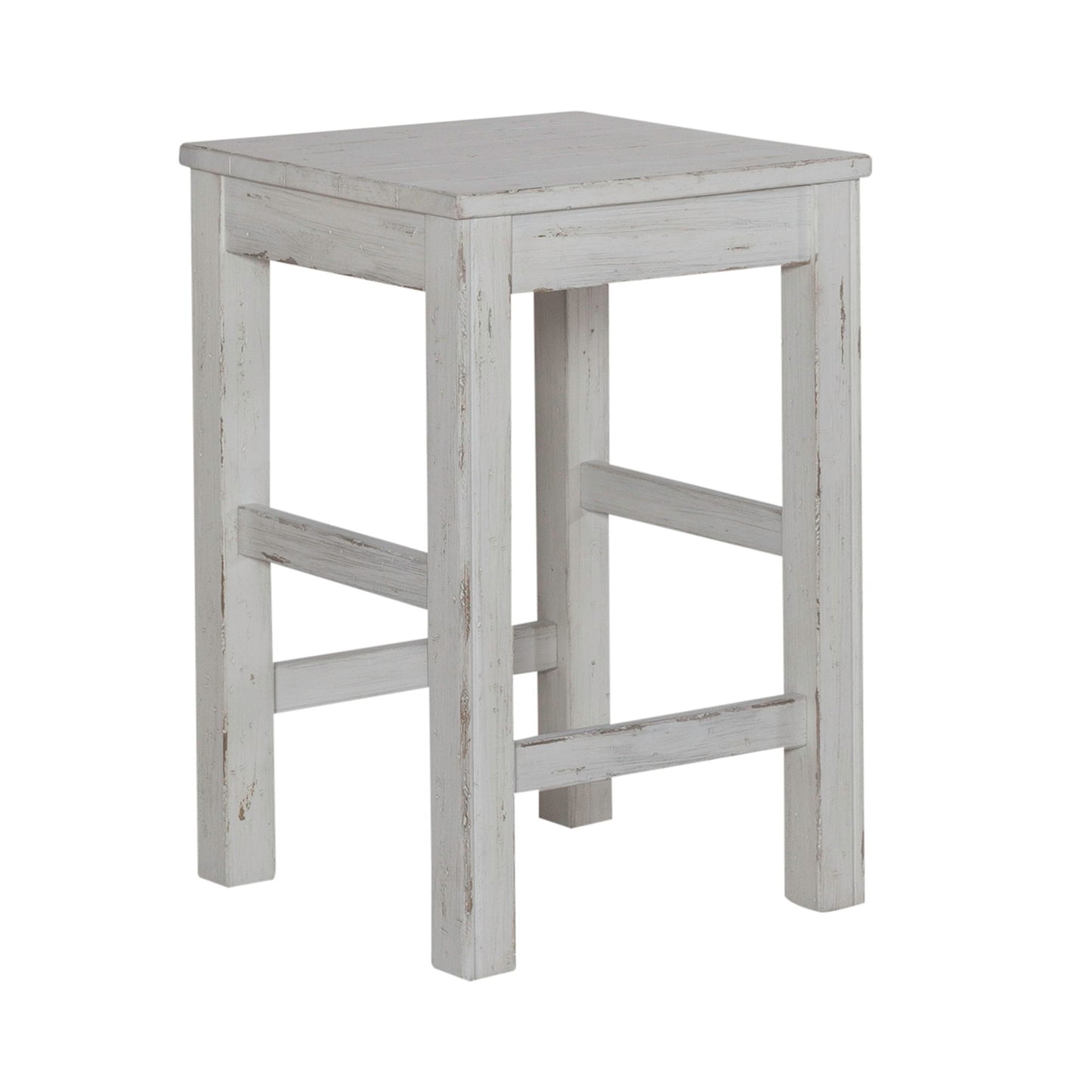 River Place - Console Stool - Riverstone White & Tobacco