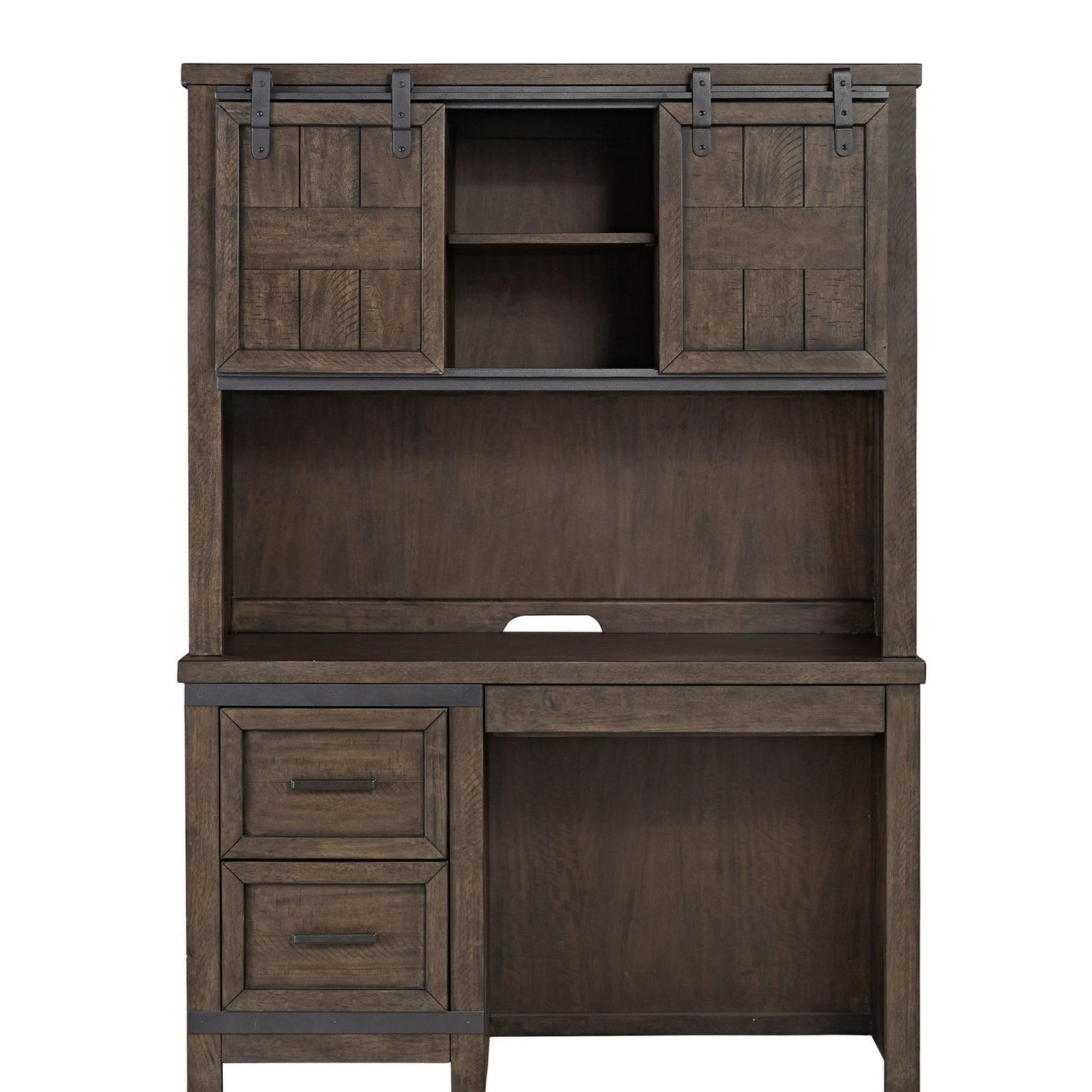 Thornwood Hills - 2 Piece Desk Set - Rock Beaten Brown