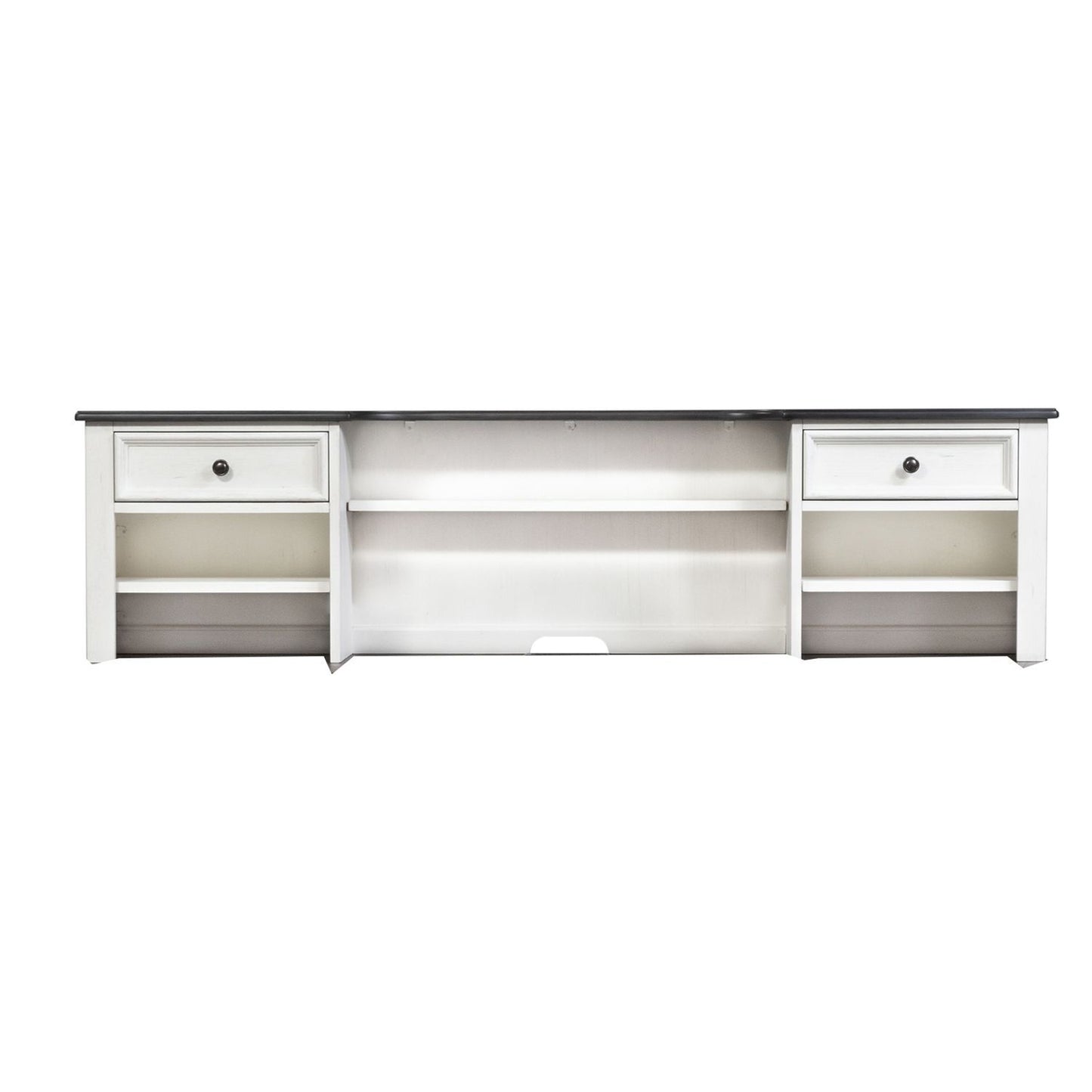 Allyson Park - Hutch - Wirebrushed White / Charcoal
