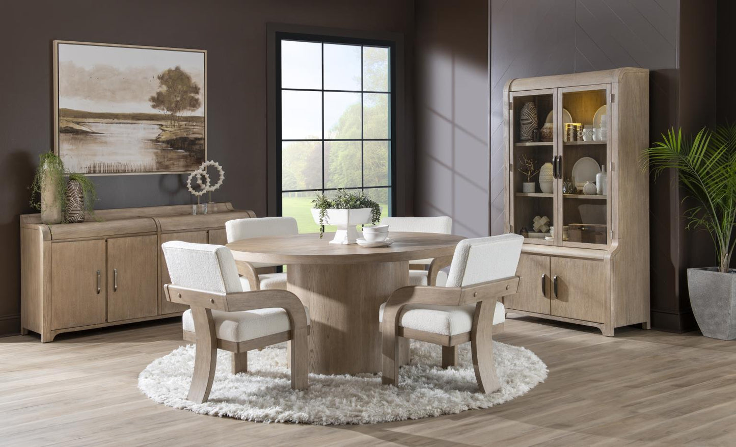 Flow - Upholstered Host Chair (Set of 2) - Sandstone