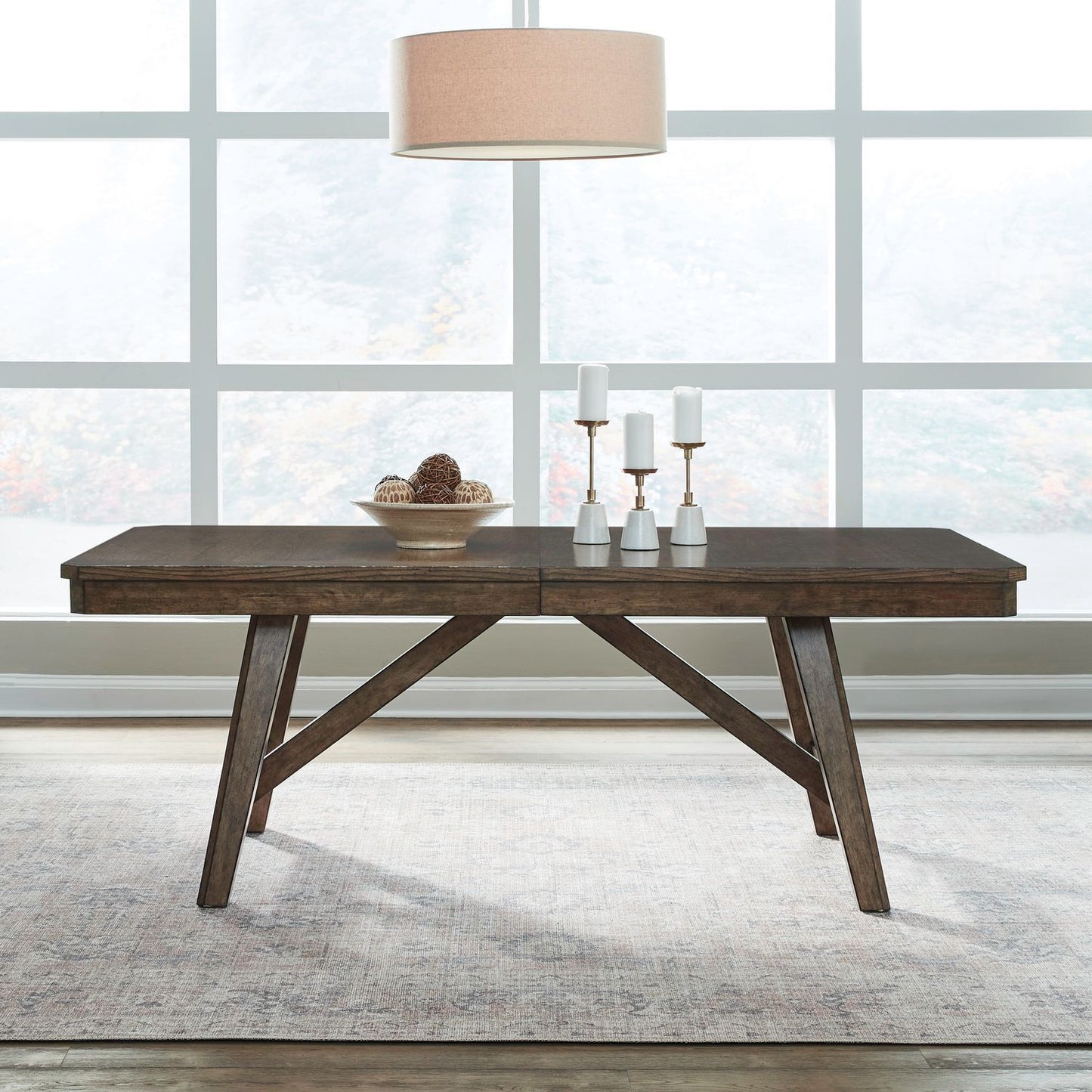 Carolina Park - Trestle Table - Amber Brown
