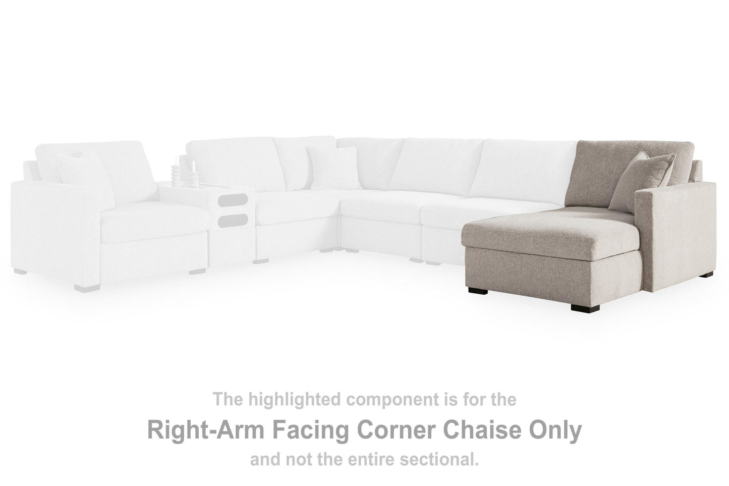 ModMax Luxe - RAF Corner Chaise - Flint