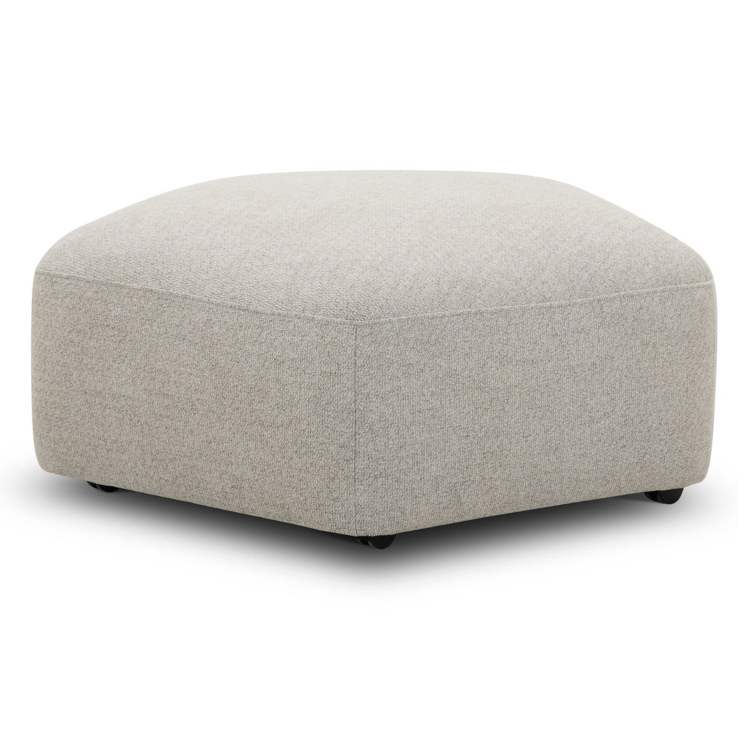 Playful - Ottoman With Casters - Canes Cobblestone