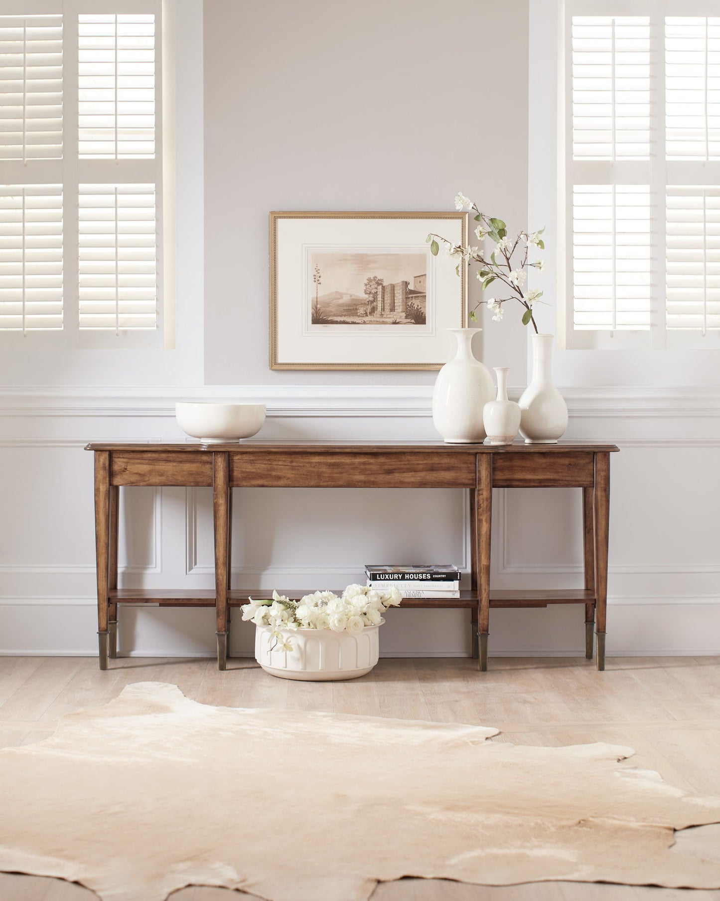 Home Accent - Skinny Console Table - Light Brown