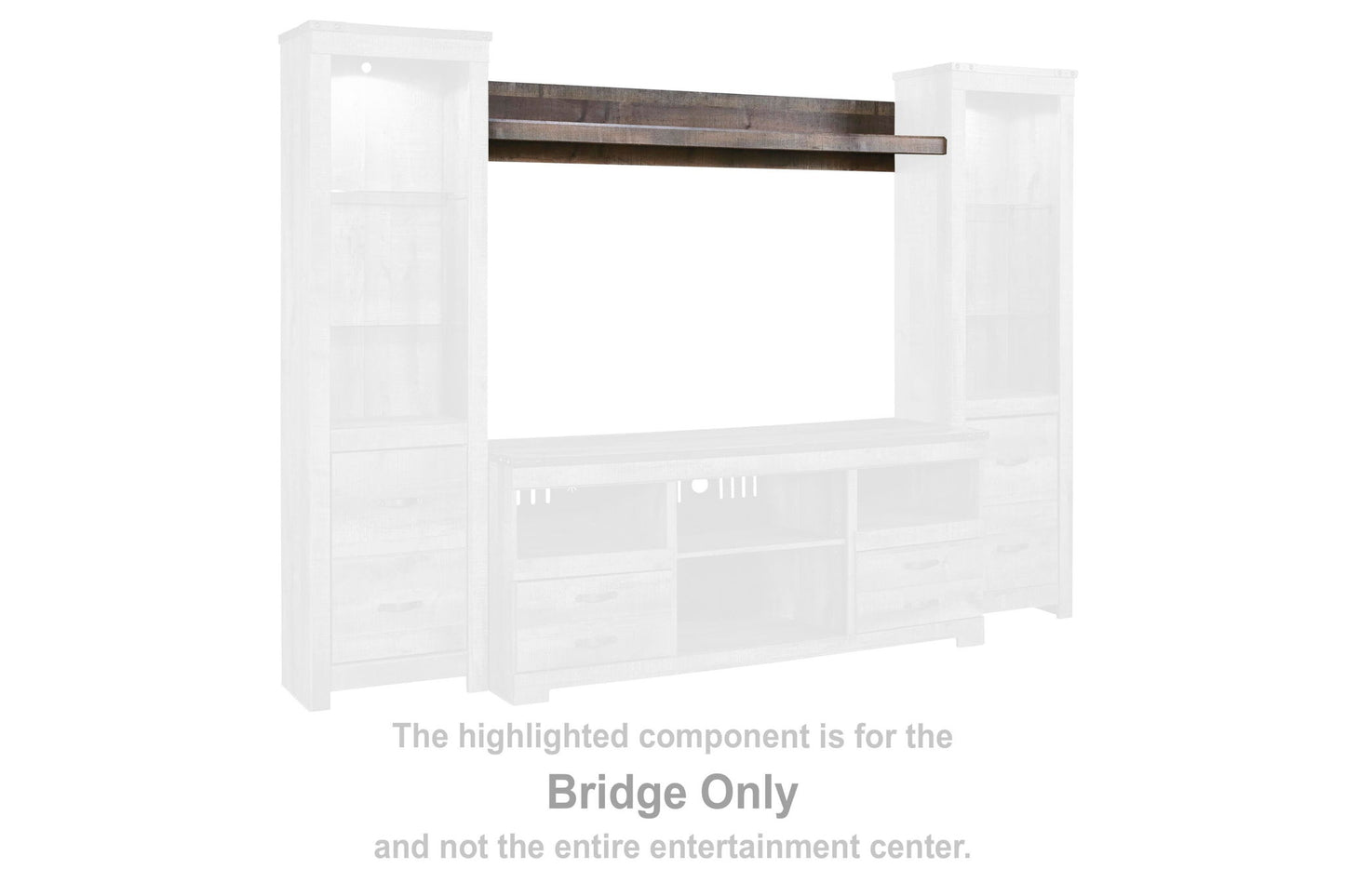 Trinell - Bridge - 63.39 x 11.57 x 9.72 - Brown