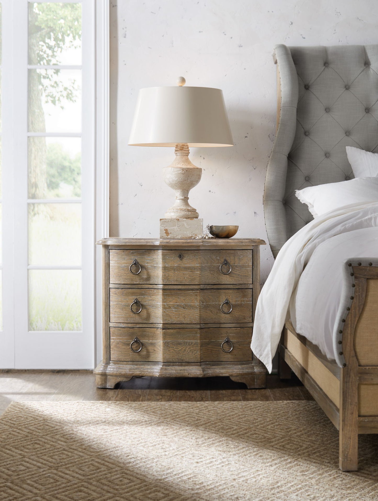 Boheme - Bastogne 3-Drawer Nightstand - Light Brown