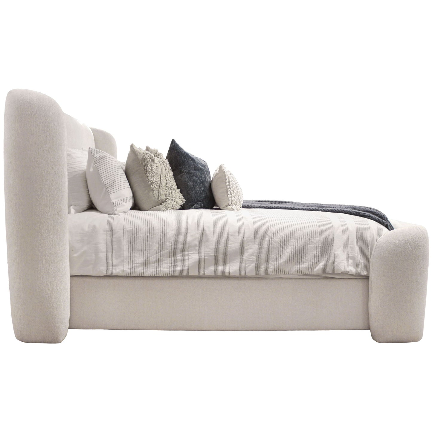 Shiloh - Wingback Upholstered Bed