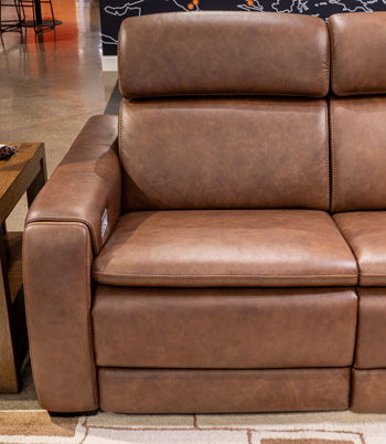 Mod Media - LAF Zero Wall Power Recliner - Saddle