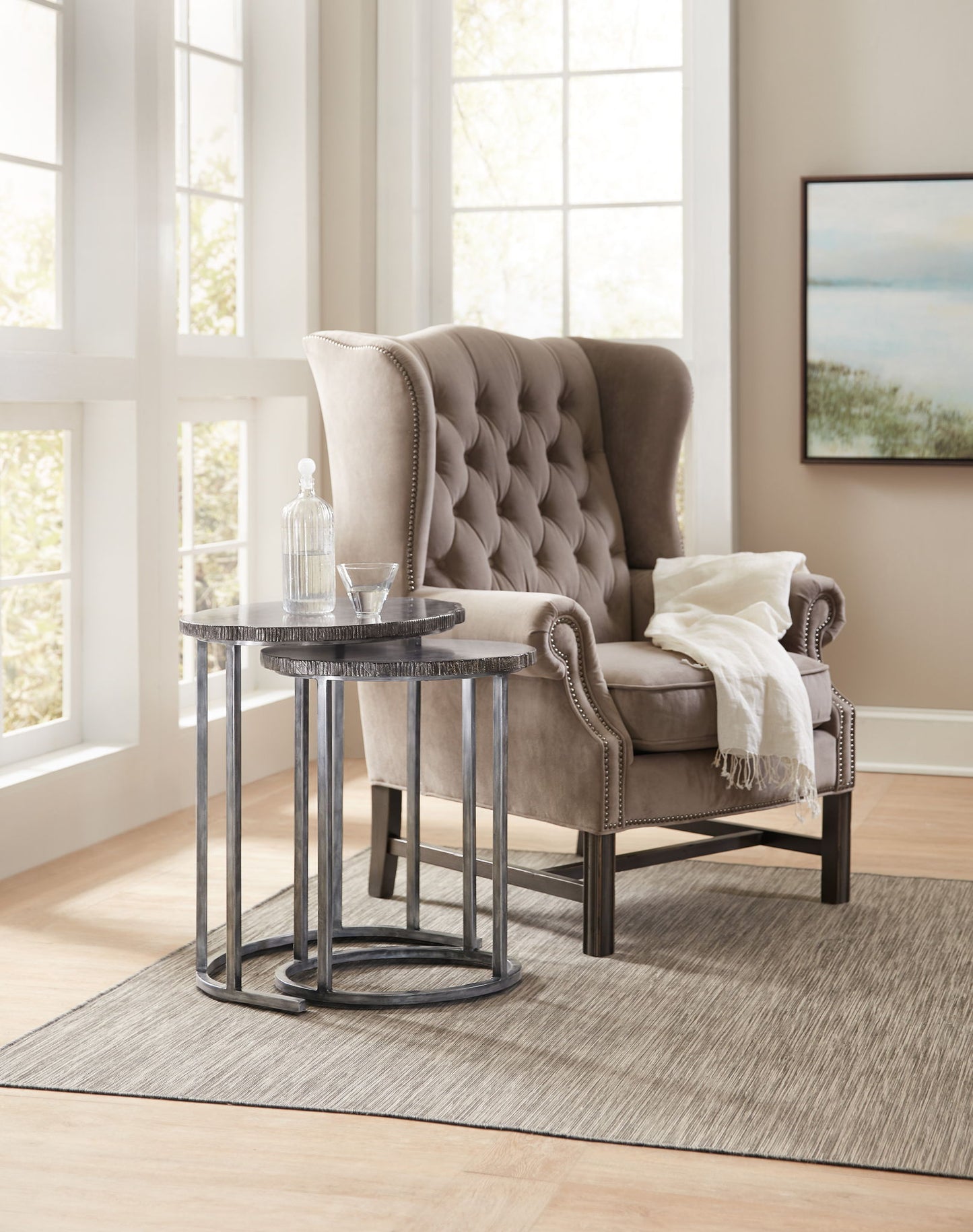 Home Accent - Nesting Tables - Dark Gray