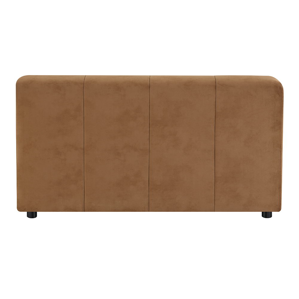 Zoey - Modular - Armless Chair - Chocolate Suede
