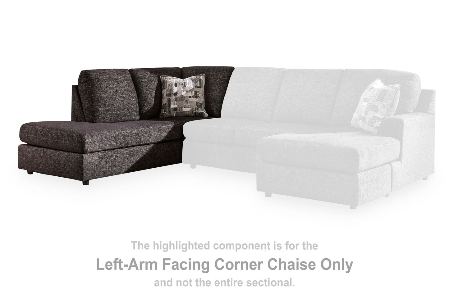 Lentiz - LAF Corner Chaise - Onyx