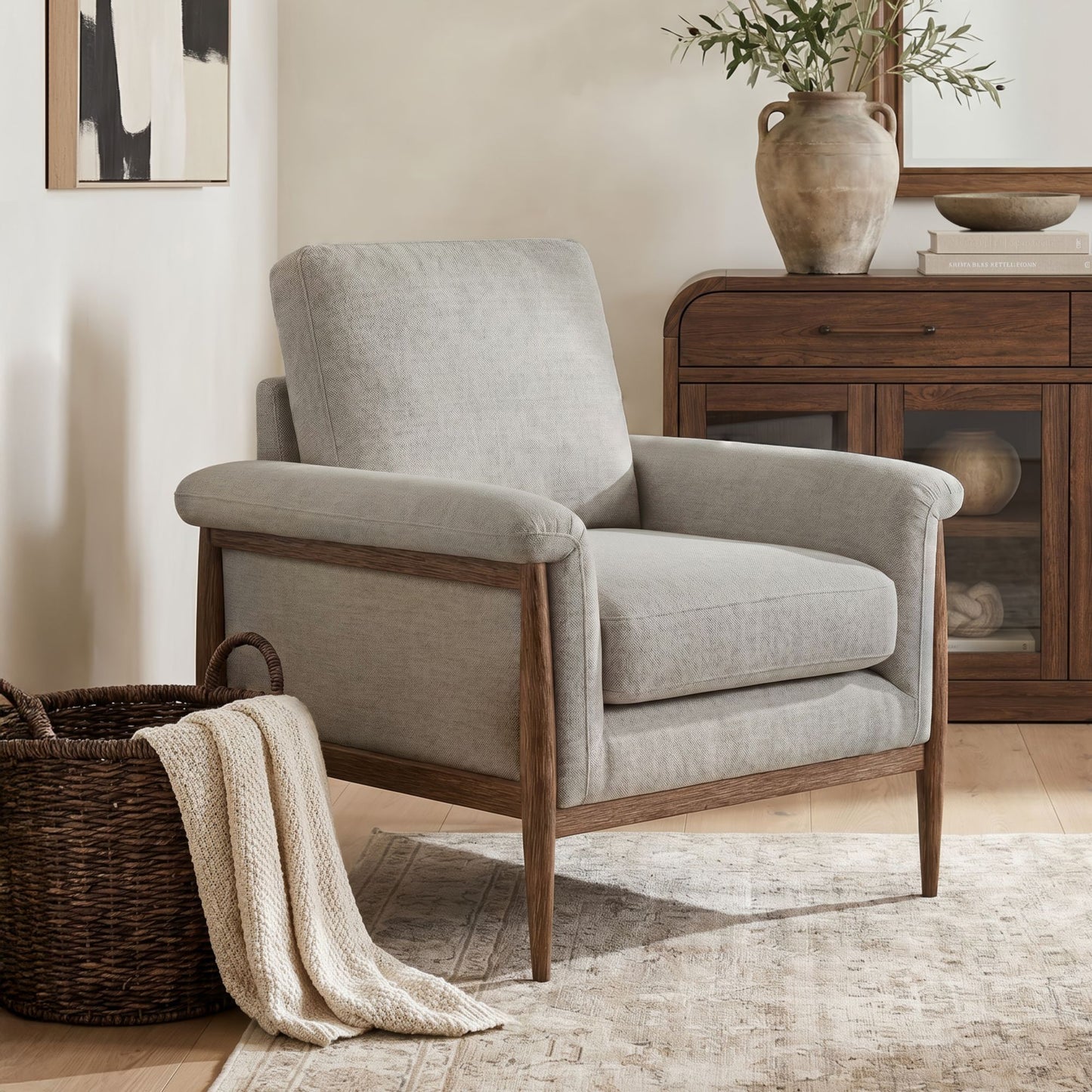 Comet - Accent Chair - Laurance Light Gray