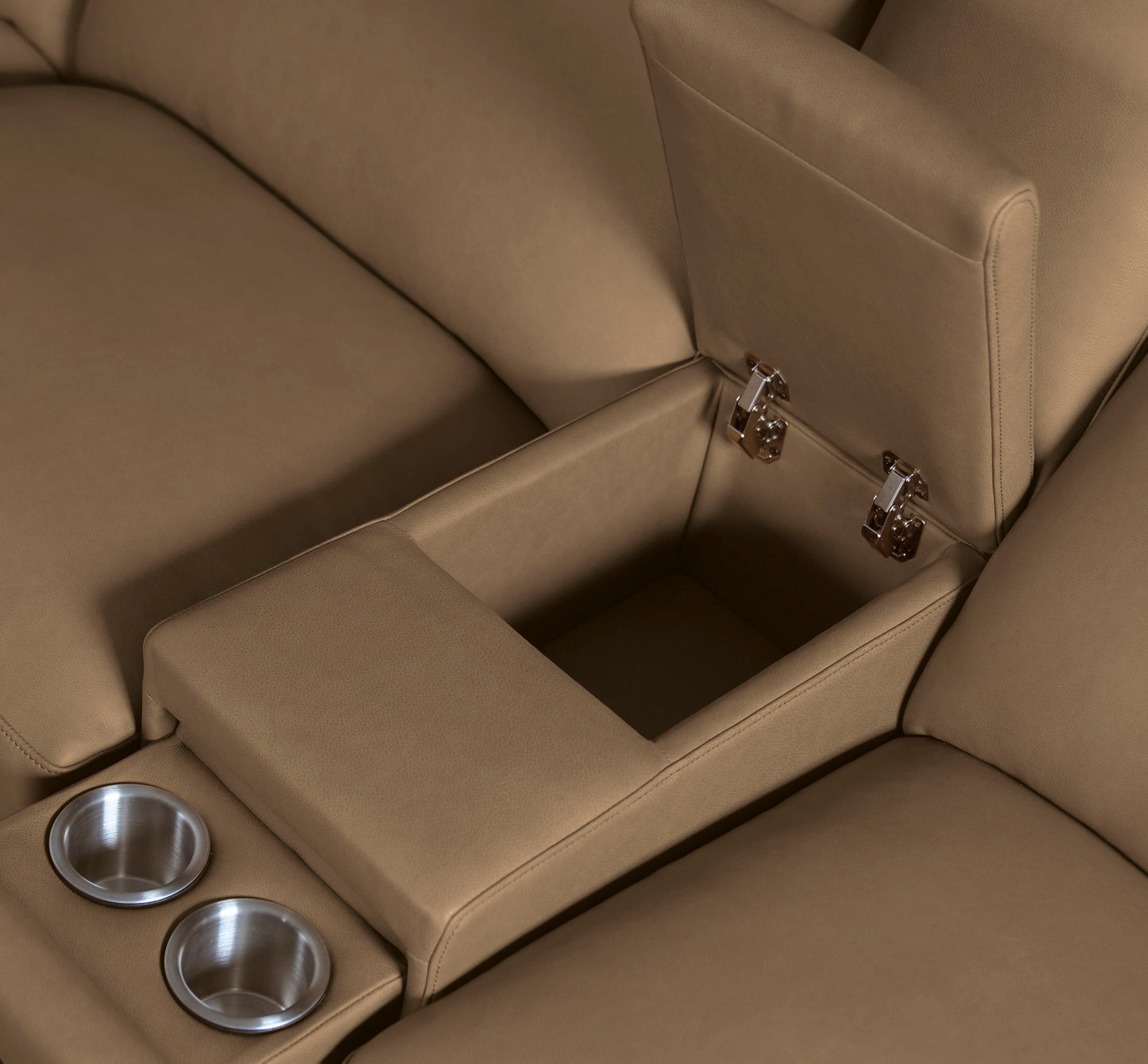 MS - Simone Six-Piece Power Reclining Sectional - Dark Brown