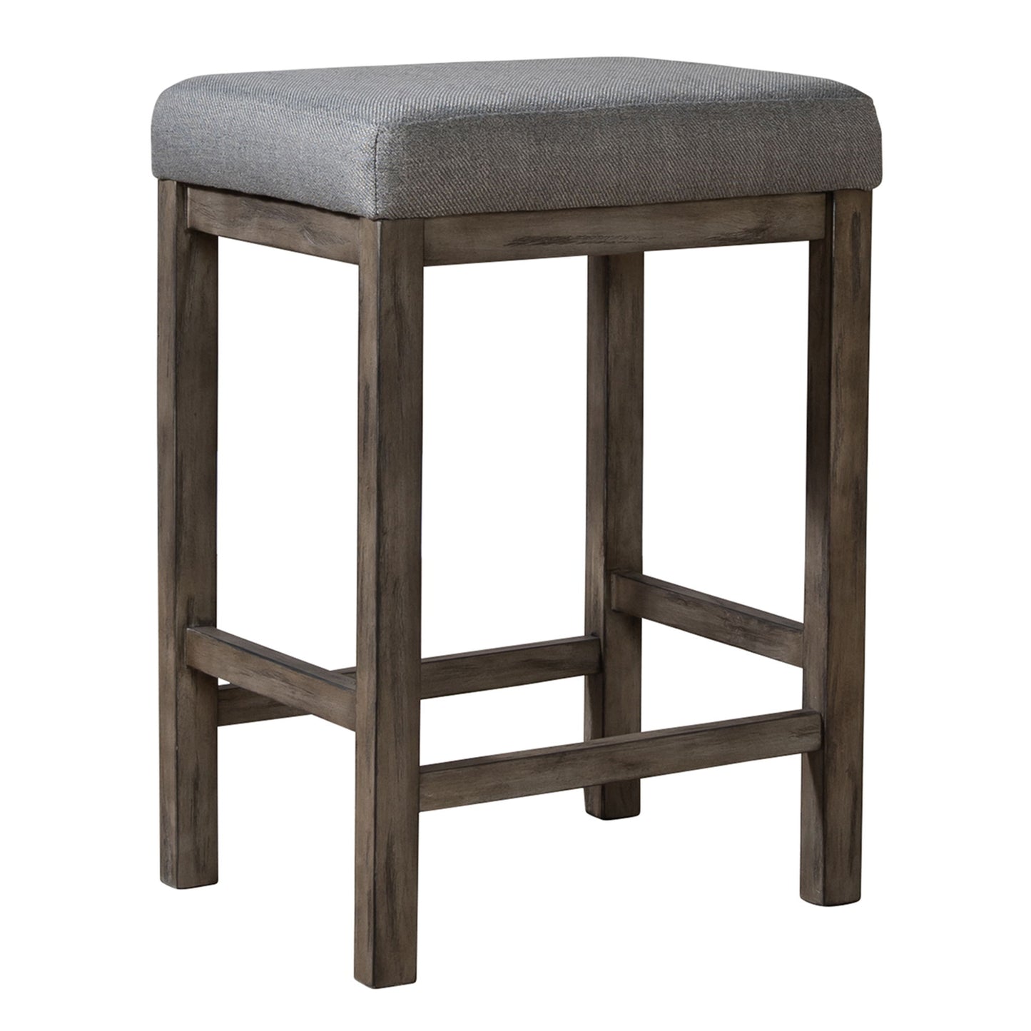 Hayden Way - Upholstered Console Stool - Gray