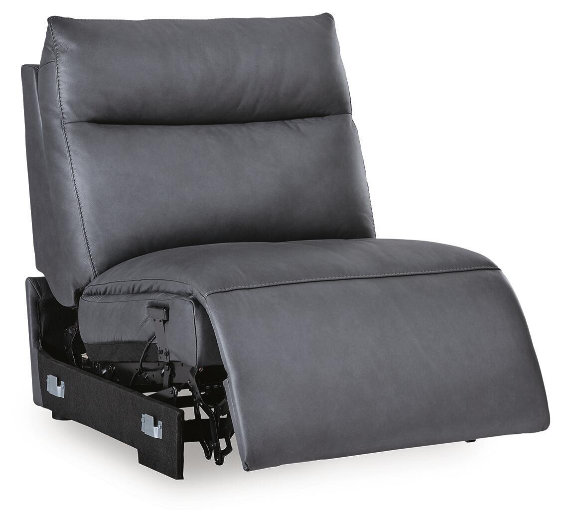 ModZ - Power Armless Recliner With Adjustable Headrest - Blue