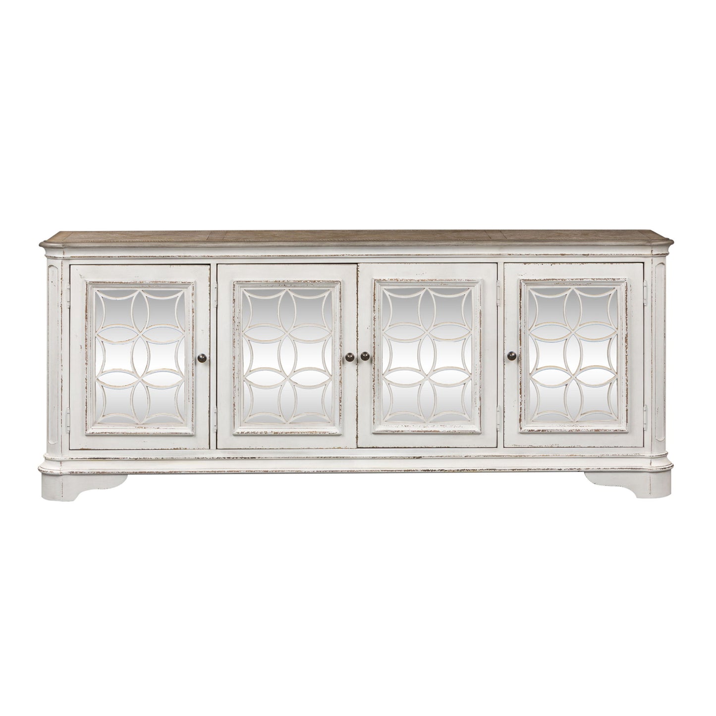 Magnolia Manor - 4 Doors TV Console - Antique White