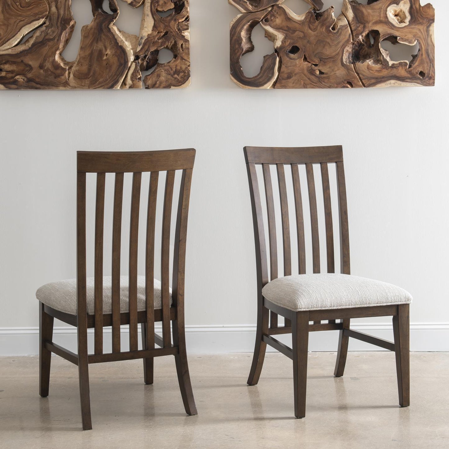 Langley - Slat Back Side Chair (Set of 2) - Tawny Brown