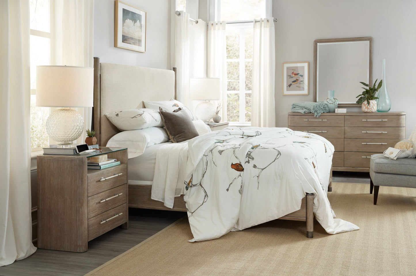 Affinity - 3-Drawer Nightstand - Gray