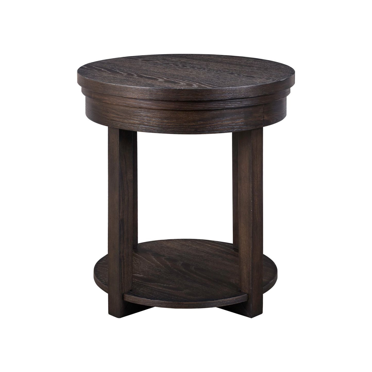 Weston - Round End Table - Peppercorn