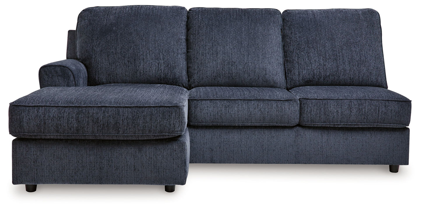 Albar Place - Laf Sofa Chaise - Cobalt