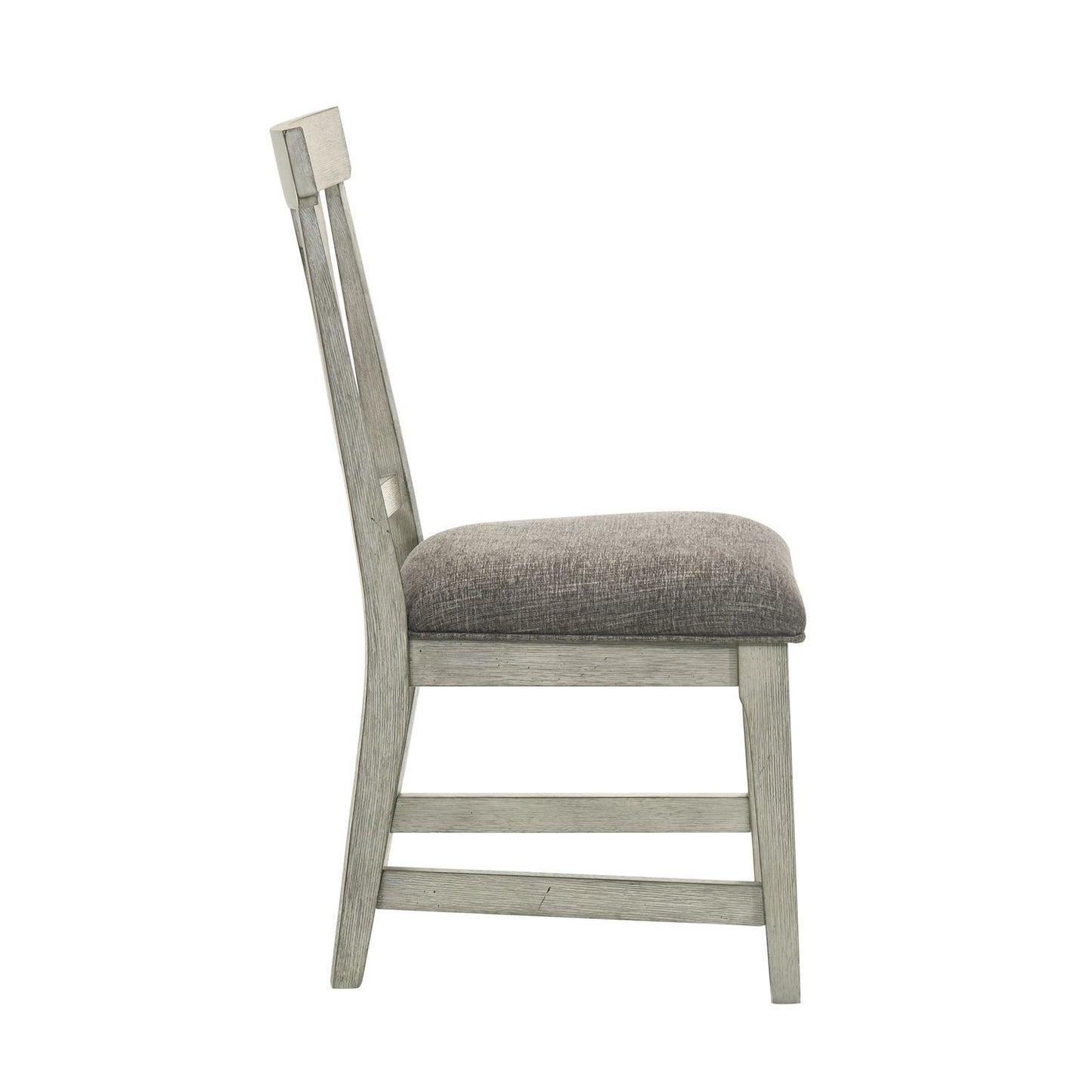 Hallendale - Splat Back Side Chair - Gravel Wash