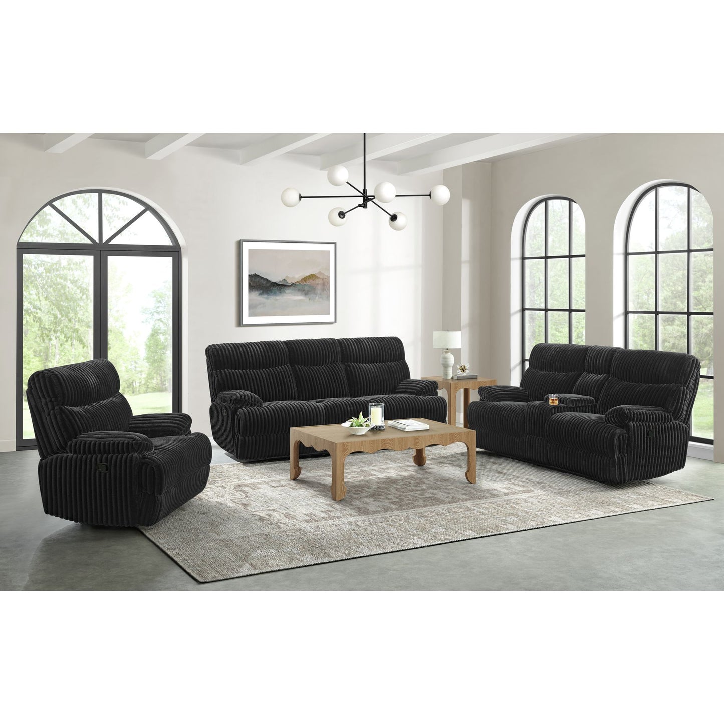 Admiral - Motion Loveseat With Console