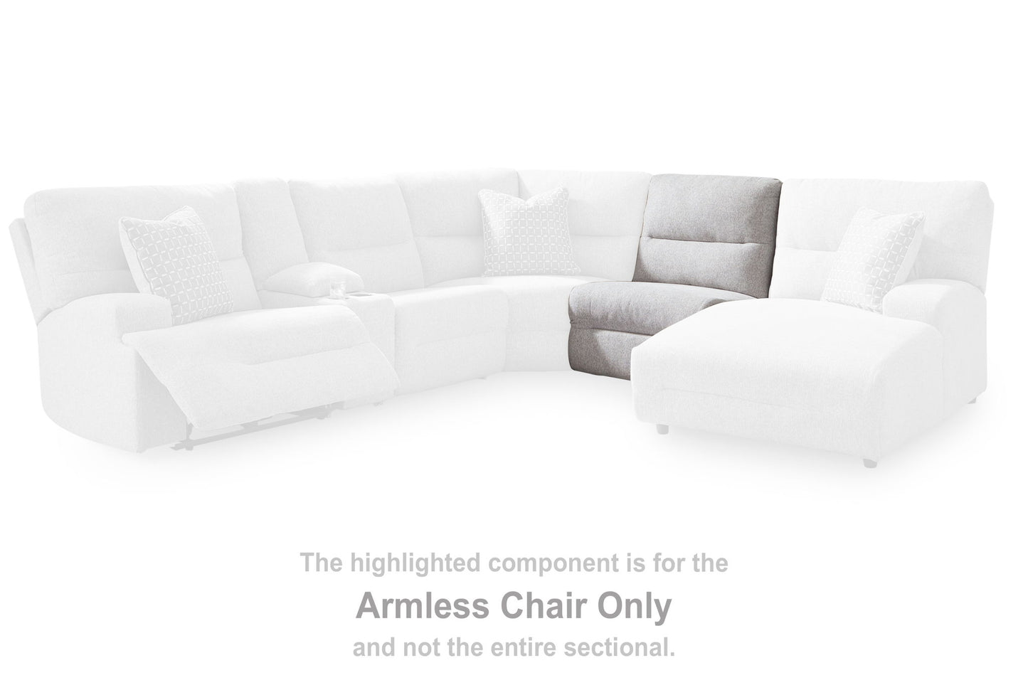 Acklen Place - Armless Chair - Pewter