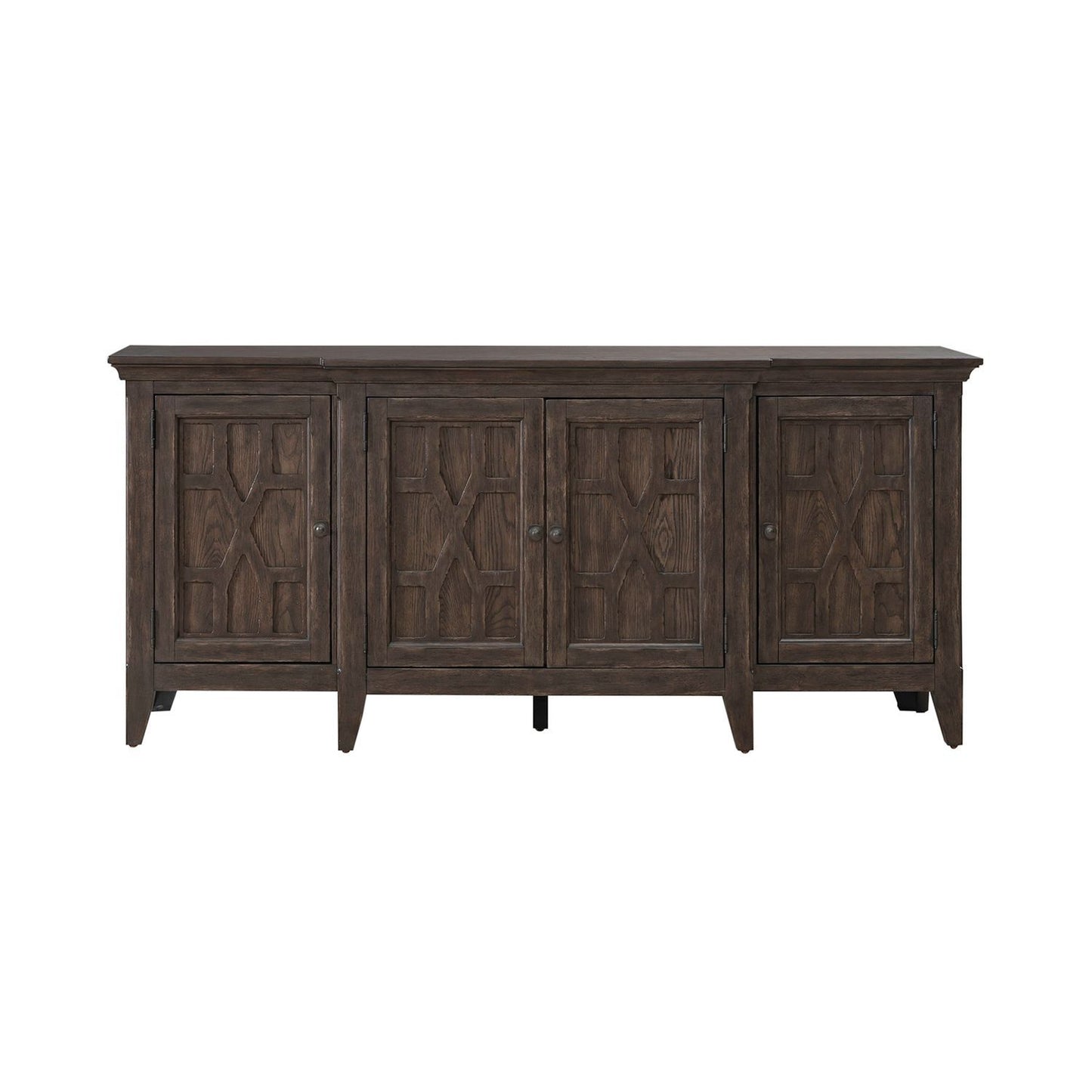 Paradise Valley - 76" TV Console - Saddle Brown