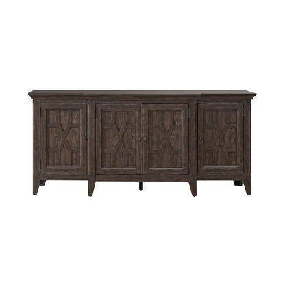 Paradise Valley - 76" TV Console - Saddle Brown