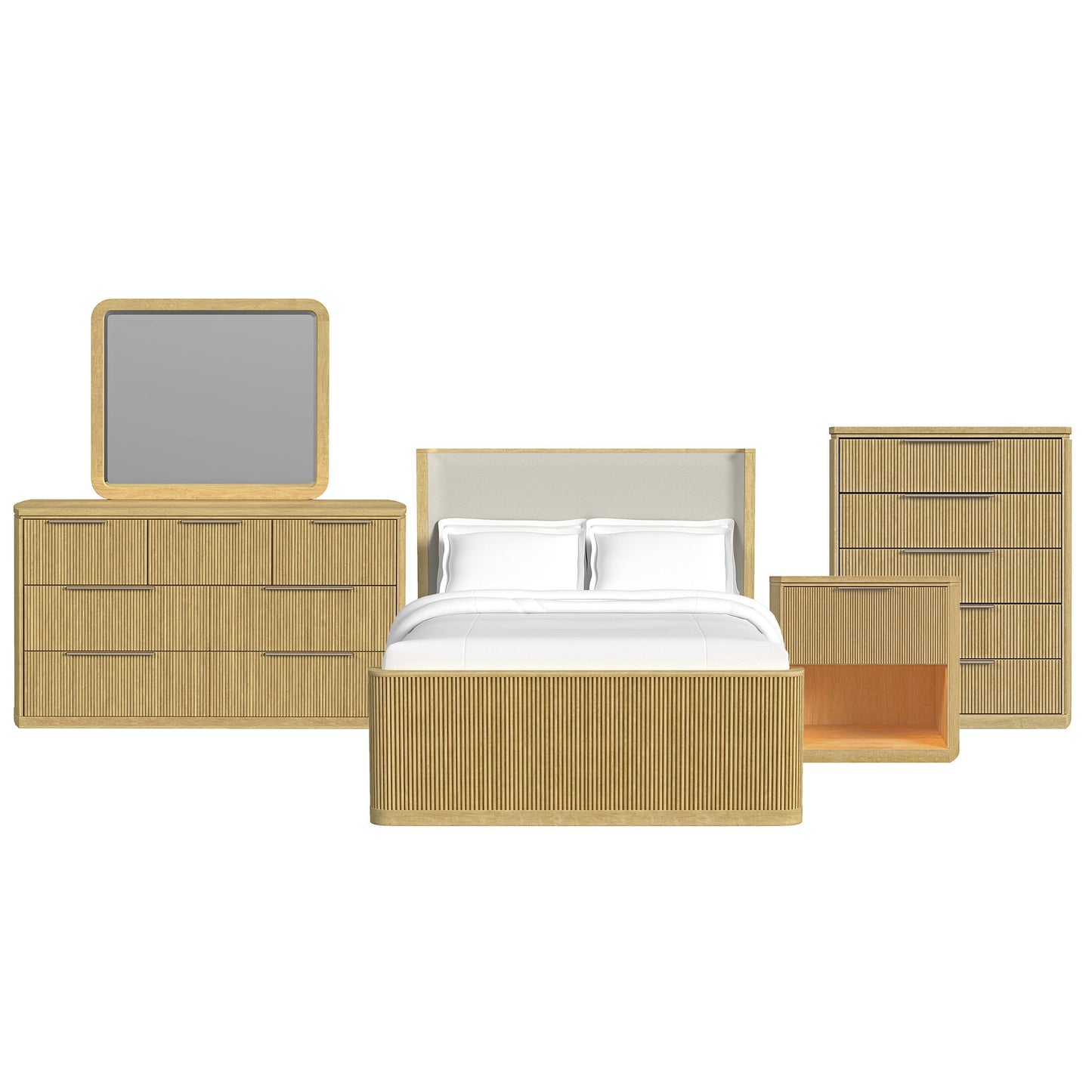 Sylvie - Bedroom Set With Upholstered Bed