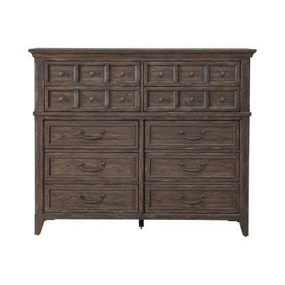 Paradise Valley - 10 Drawer Chesser - Saddle Brown