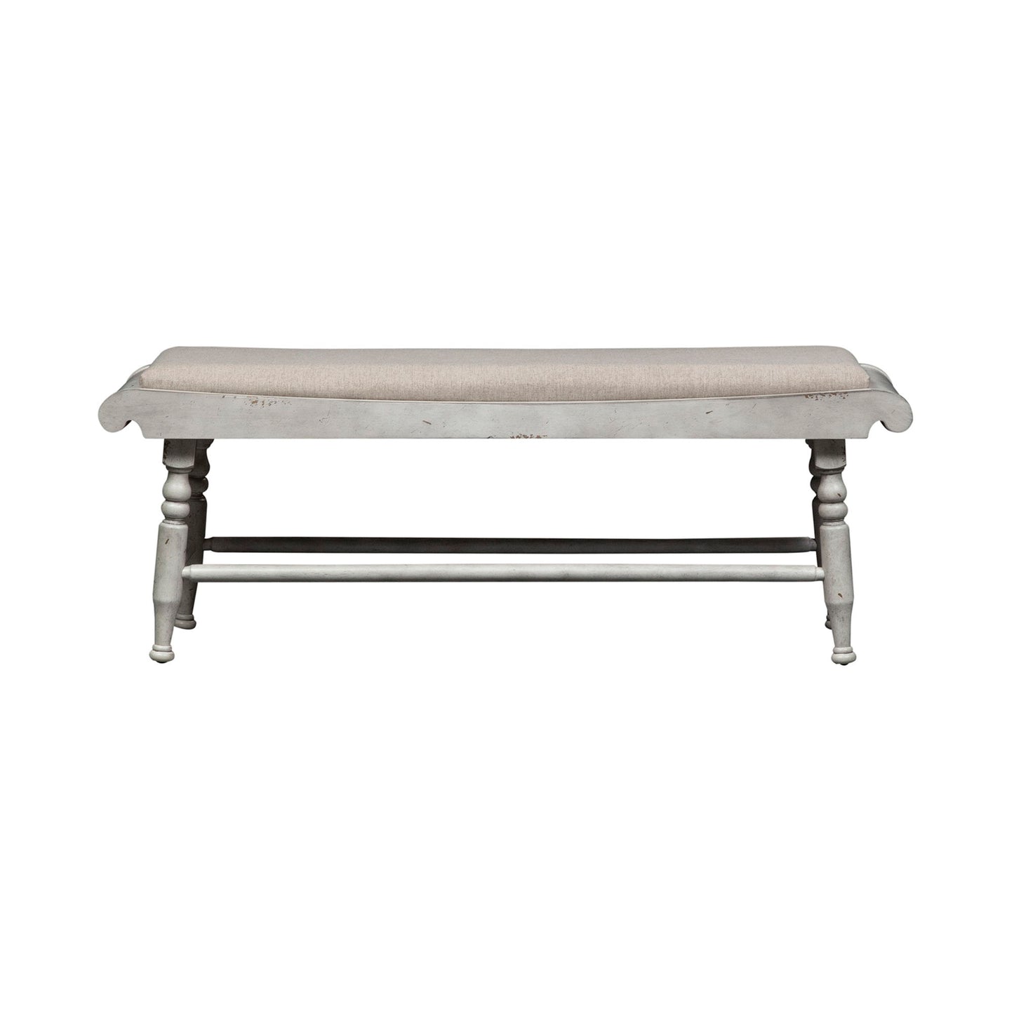 Whitney - Bench - Antique Linen / Weathered Gray