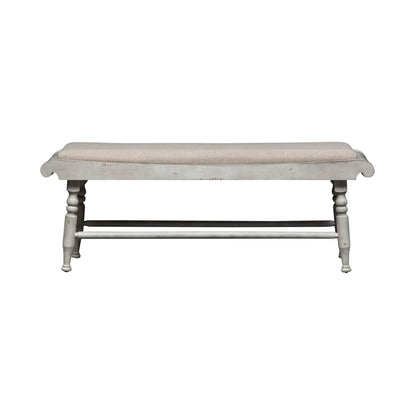 Whitney - Bench - Antique Linen / Weathered Gray