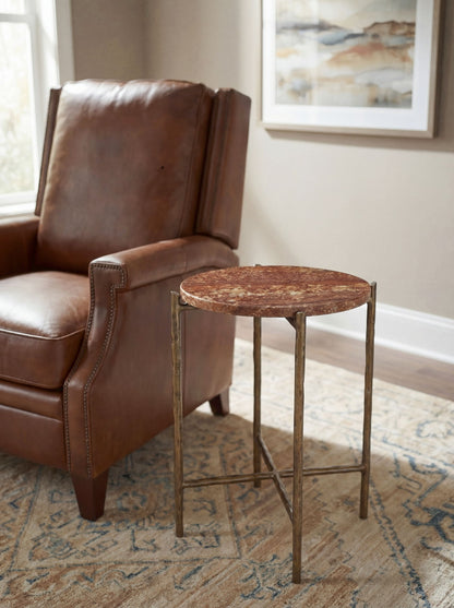 Melange - Joie De Vivre Spot Table - Red / Gold