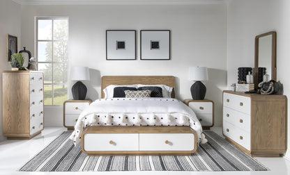 Margot - 6 Drawer Dresser - Desert Oak And Cloud White