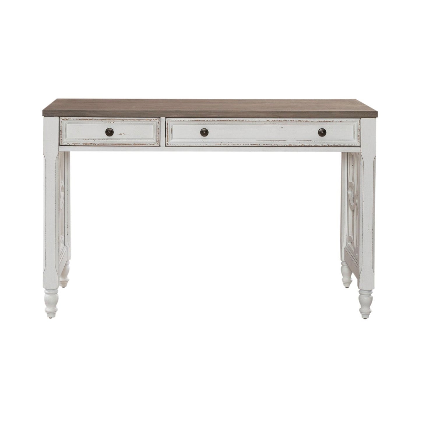 Magnolia Manor - L Writing Desk - Antique White