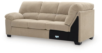 SimpleJoy - LAF Sofa With Corner Wedge - Sand
