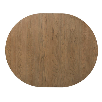Farmhouse Reimagined - Pedestal Table - Antique White / Chestnut Tops