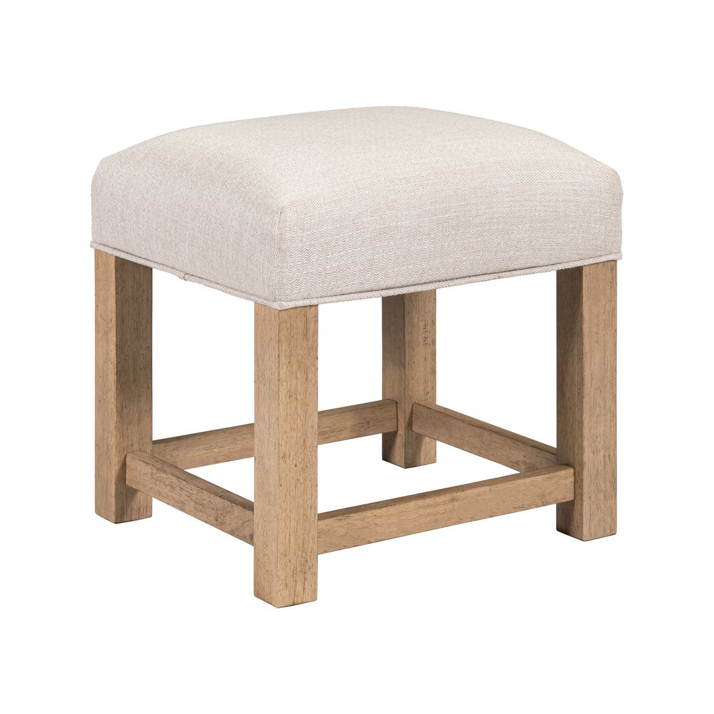 Corso - Upholstered Console Stool - Natural & Concrete