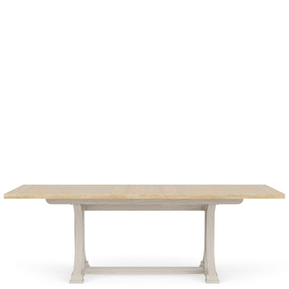 Glenndale - Rectangle Dining Table - Aged White / Wheat