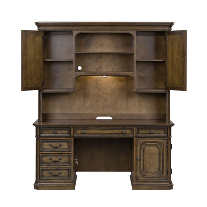 Amelia - Jr Executive Credenza Set - Antique Toffee