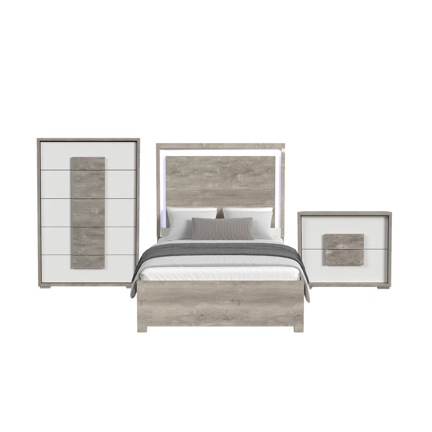 San Matteo - Bedroom Set With LED