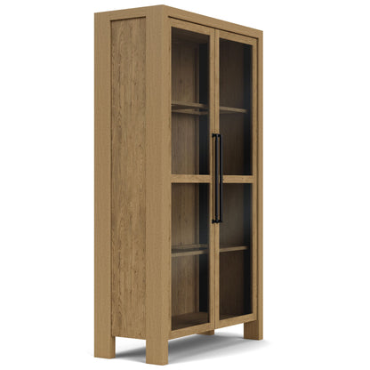 Davie - Display Cabinet - Light Brown