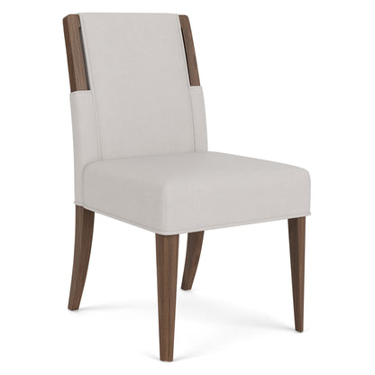 Delia - Upholstered Side Chair (Set of 2) - Nouveau Walnut / Beige