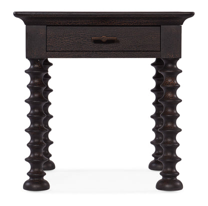 Big Sky - Turned Leg End Table - Black