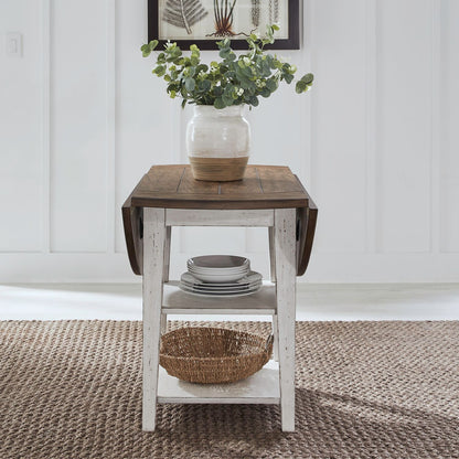 Al Fresco - Drop Leaf Table - Graphite & Whitestone