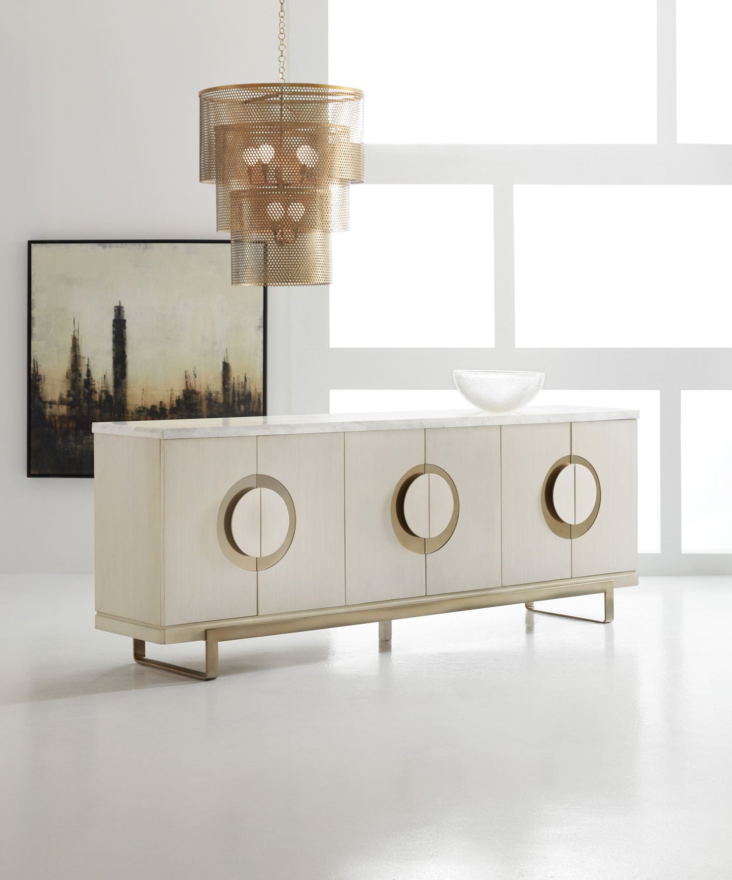 Melange - Noelle Credenza - Beige