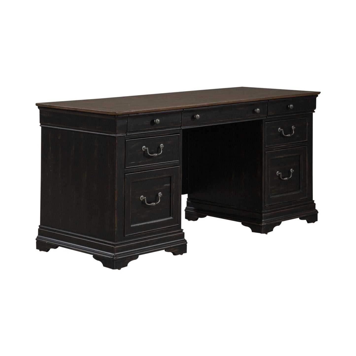 Meritage - Jr Executive Credenza - Aged Charcoal