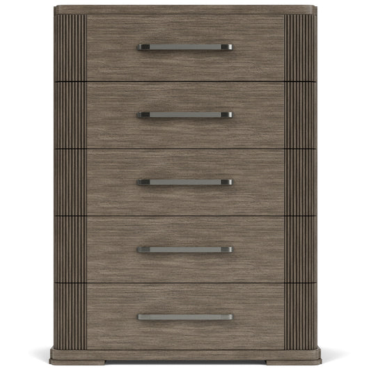 Sariel - 5 Drawer Chest - Dark Brown
