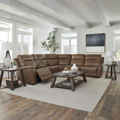 Collins - 6 Piece Sectional - York Chestnut